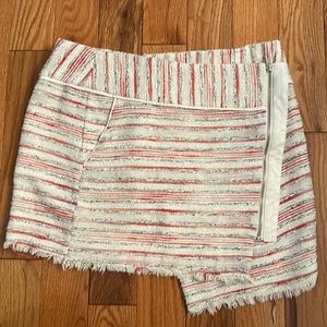 Asymmetrical tweed mini